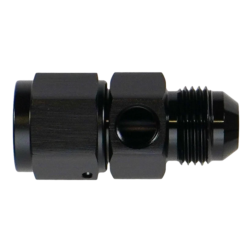 DeatschWerks 8AN Male Flare to Female Flare Swivel with 1/8th npt - 6-02-0774-B