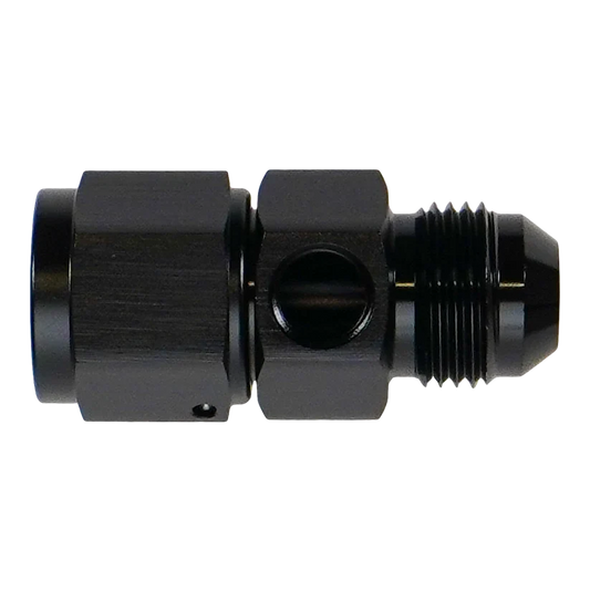 DeatschWerks 8AN Male Flare to Female Flare Swivel with 1/8th npt - 6-02-0774-B