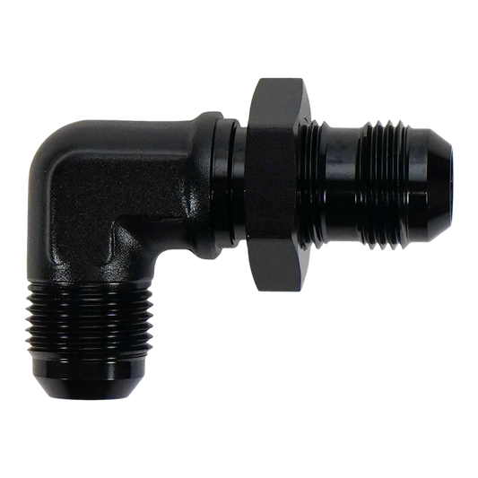 DeatschWerks 10AN Male Flare Bulkhead 90-Degree (with nut) - 6-02-0791-B