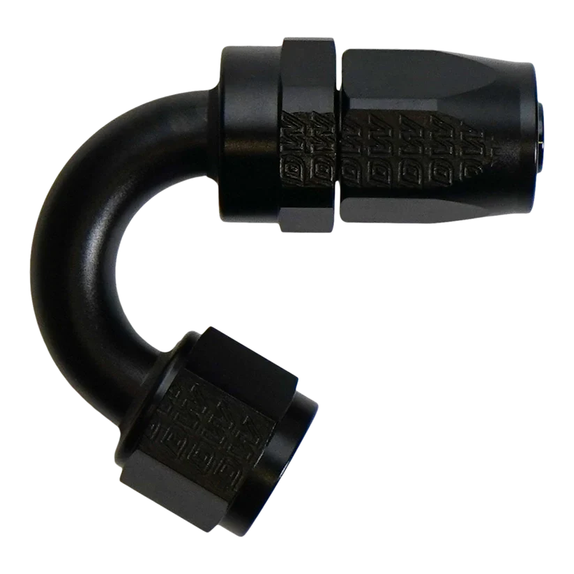 DeatschWerks 8 AN Female Flare Swivel 150-degree Hose End CPE - 6-02-0831-B