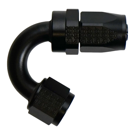 DeatschWerks 8 AN Female Flare Swivel 150-degree Hose End CPE - 6-02-0831-B