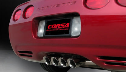 Corsa Polished Axle-Back Exhaust | Chevy Corvette 97-04 (14139)