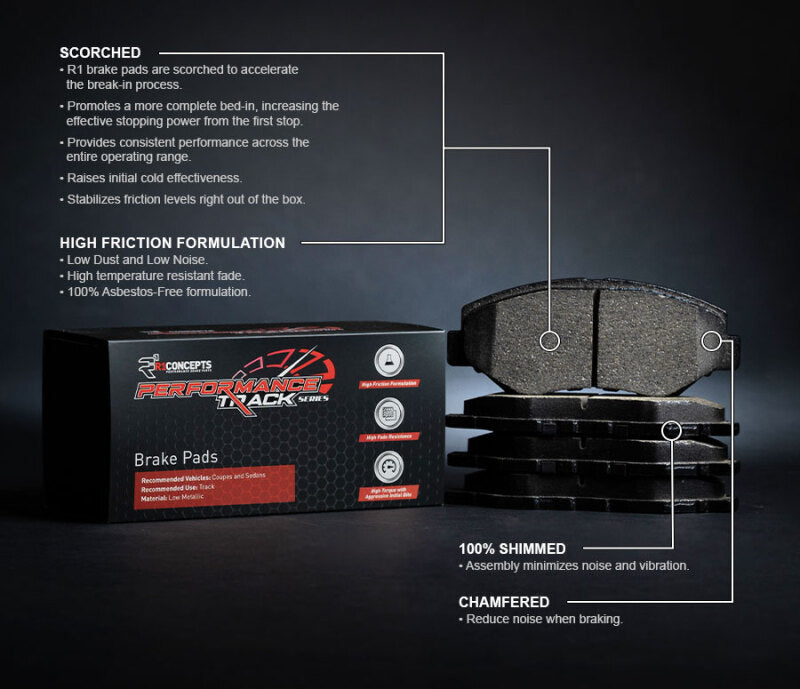 R1 12-21 BMW M6 F06/F12/F13 Front Brake Pads | 2011-2019 M2 (2000-1648-00)