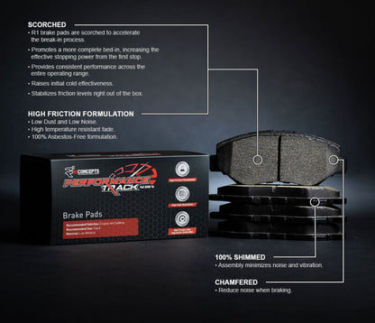 R1 12-21 BMW M6 F06/F12/F13 Front Brake Pads | 2011-2019 M2 (2000-1648-00)