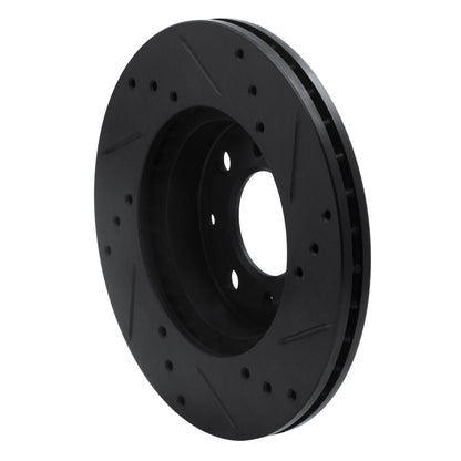 R1 Concepts Drilled & Slotted Front Brake Rotor | Honda Civic Wagon (83-05) (ECB-59018L)
