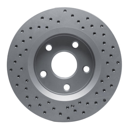 DFC Drilled Rotor (FRONT LEFT): Jeep Wrangler (07-18)