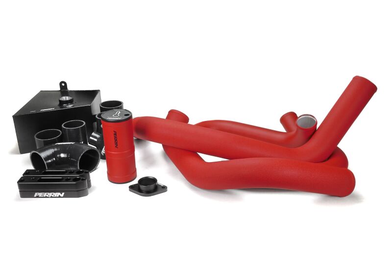 Perrin PSP-ITR-437-3RD FMIC Boost Tube Kit Red 2015–2021 Subaru WRX FA20DIT