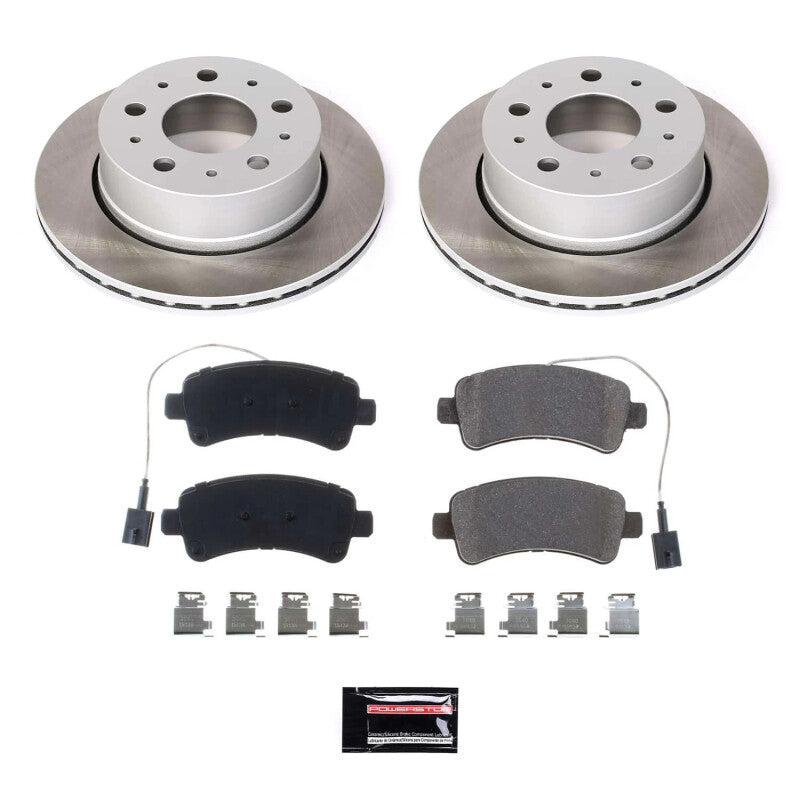 PowerStop 16-21 Ram ProMaster 3500 Rear Semi-Coated Rotor Kit (SC7314)