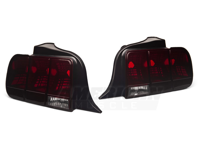 Raxiom 05-09 Ford Mustang Smoked Tail Lights Blk Housing (49066)