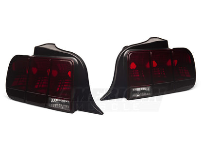 Raxiom 05-09 Ford Mustang Smoked Tail Lights Blk Housing (49066)