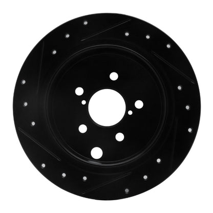 R1 12-23 Subaru XV Crosstrek Rear Drilled & Slotted Rotor (ECB-13025R)