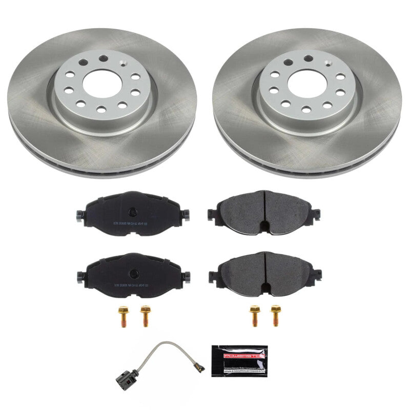 PowerStop 22-24 Volkswagen Taos Front Semi-Coated Rotor Kit (SC7082)