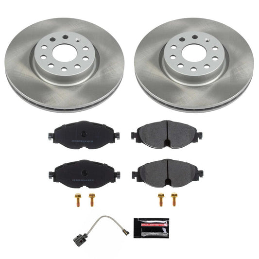PowerStop 22-24 Volkswagen Taos Front Semi-Coated Rotor Kit (SC7082)