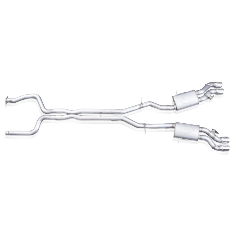 Stainless Works Catback System Resonated X-Pipe Dual-Mode Mufflers | Cadillac CTS-V Sedan (16-18) (CTSV16CB)