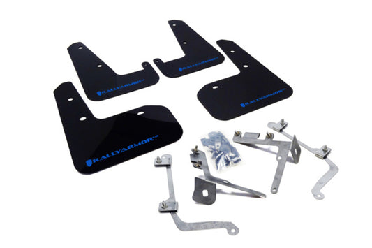 Rally Armor Black UR Mud Flap w/ Blue Logo | Subaru WRX / STI Sedan (07-14)