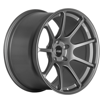 (set of 4) Konig F5R Ash Silver | 18x9.5" +35mm | 5x114.3mm Wheel