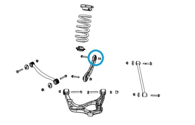 SuperPro 11-24 Jeep WK2 Grand Cherokee - Adjustable Rear Upper Control Arm - Inner Bushing