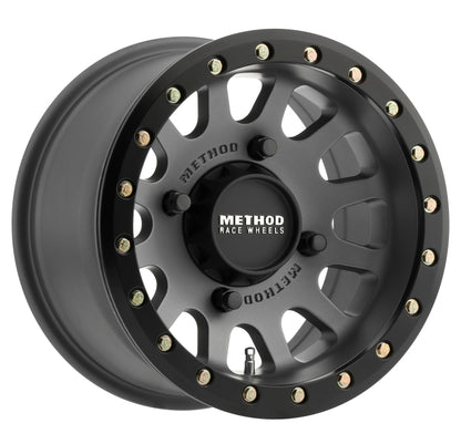 Method Wheels MR401 Titanium - Matte Black Ring | 15x7" +13mm | 4x136mm Wheel