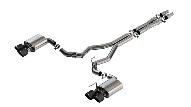 Borla CF ATAK Cat-Back Exhaust | Ford Mustang Dark Horse (24) (140965CFBA)