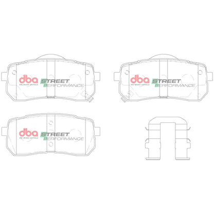 DBA Front Street Performance Brake Pads | Hyundai Veracruz (07-12) (DB1957SP)