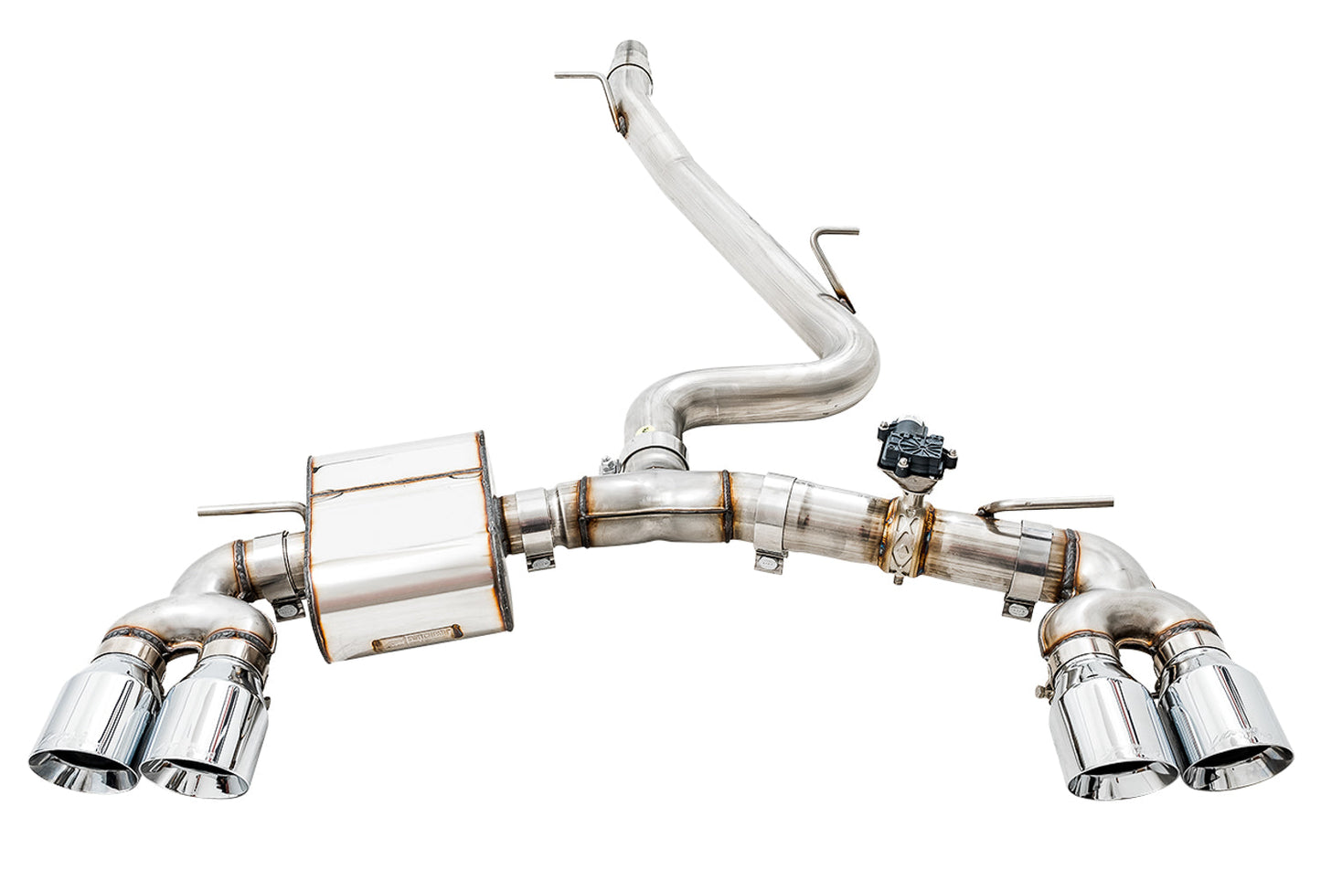 AWE Tuning AWE SwitchPath Exhaust for MK7.5 Golf R - Chrome Silver Tips, 102mm - 3025-42066