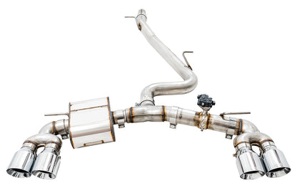 AWE Tuning AWE SwitchPath Exhaust for MK7.5 Golf R - Chrome Silver Tips, 102mm - 3025-42066