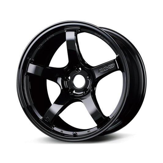 Gram Lights 57CR 19x9.5 +25 5x112 Glossy Black Wheel