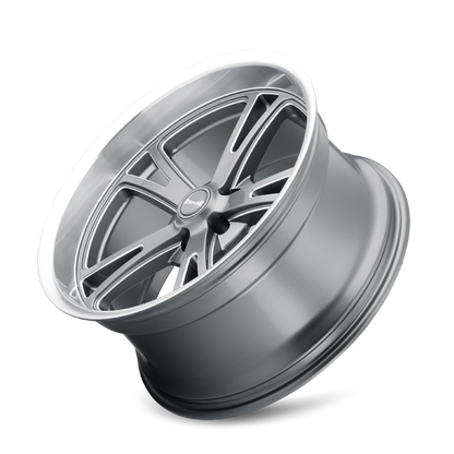 (set of 4) Ridler Wheels 606 Gloss Grey Machined | 18x8" +0mm | 5x120.65mm Wheels