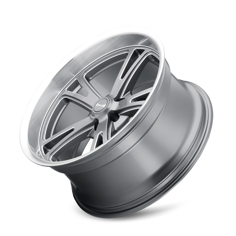 Ridler Wheels 606 Gloss Grey Machined | 18x8" +0mm | 5x127mm Wheel
