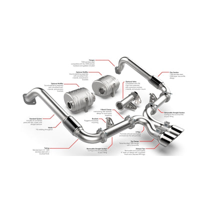APR Catback Exhaust System | Porsche 718 Boxster / Cayman (17-25) (CBK0024)