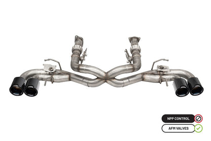 CORSA 3.0 in Cat-Back 4.5 in CF Tips | Corvette C8 20-23 (w/ NPP) (21105CFBLK)