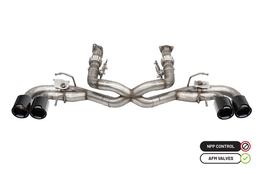 CORSA 3.0 in Cat-Back 4.5 in CF Tips | Corvette C8 20-23 (w/ NPP) (21105CFBLK)