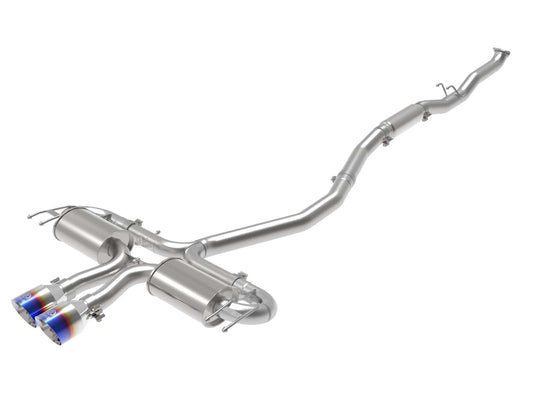 aFe Takeda 3in 304 SS Cat-Back Exhaust System w/Blue Flame Tips 17-20 Honda Civic Sport L4-1.5L (t)
