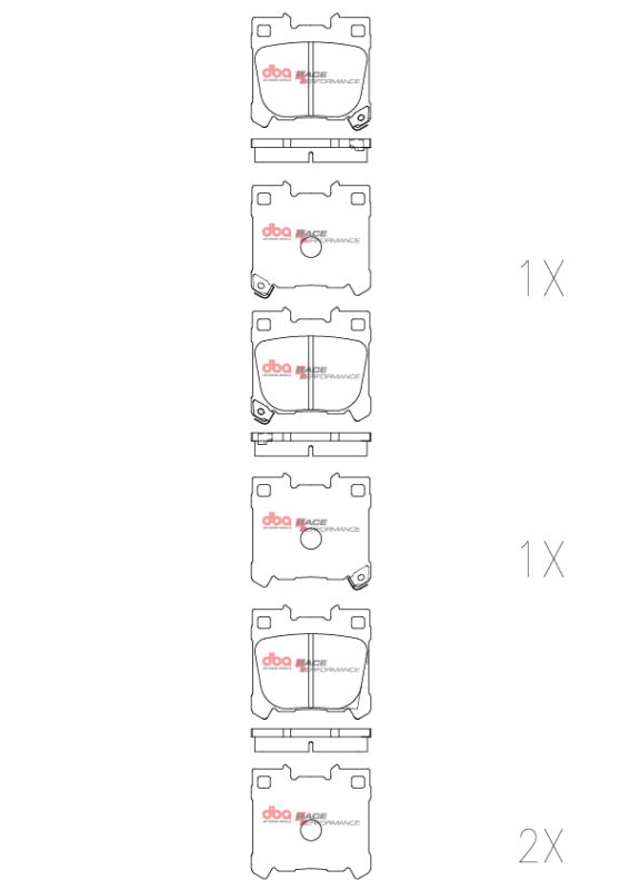 DBA RP Rear Race Performance Brake Pads | Toyota GR Corolla (22+) (DB15148RP)