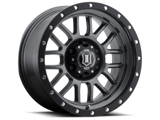 ICON Alpha Gun Metal | 17x8.5" +0mm | 5x5mm Wheel