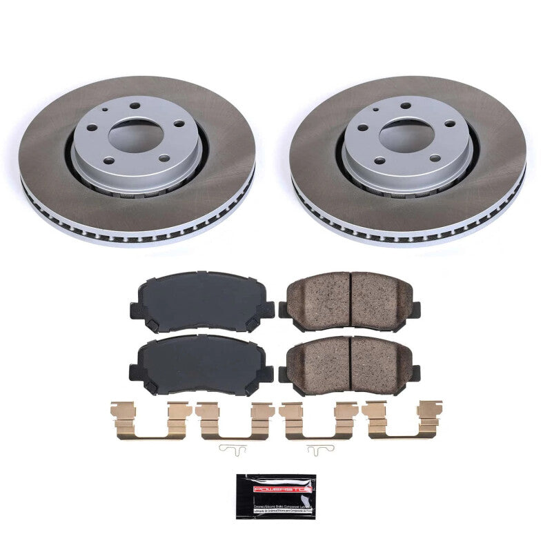 PowerStop 16-23 Mazda CX-5 Front Semi-Coated Rotor Kit (SC7689)