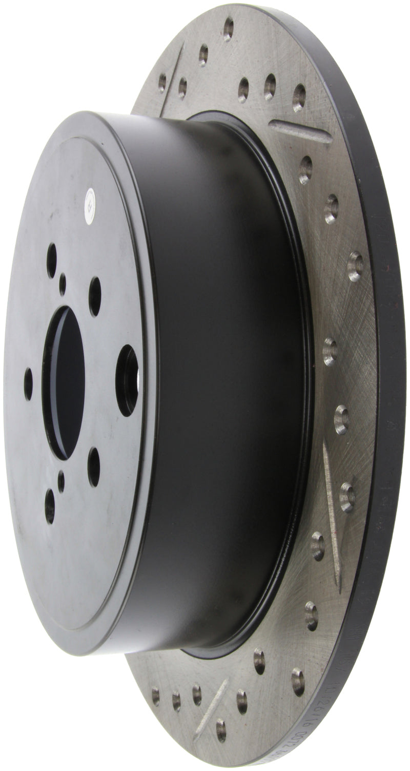 StopTech Slotted & Drilled Right Rear Rotor | Subaru Impreza WRX (08-10)