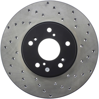 Stoptech 128.40046L Sport Cross-Drilled Disc Brake Rotors For Honda Accord