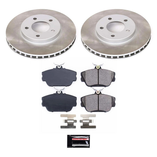 PowerStop 1995 Ford Taurus Front Semi-Coated Rotor Kit (SC5406)