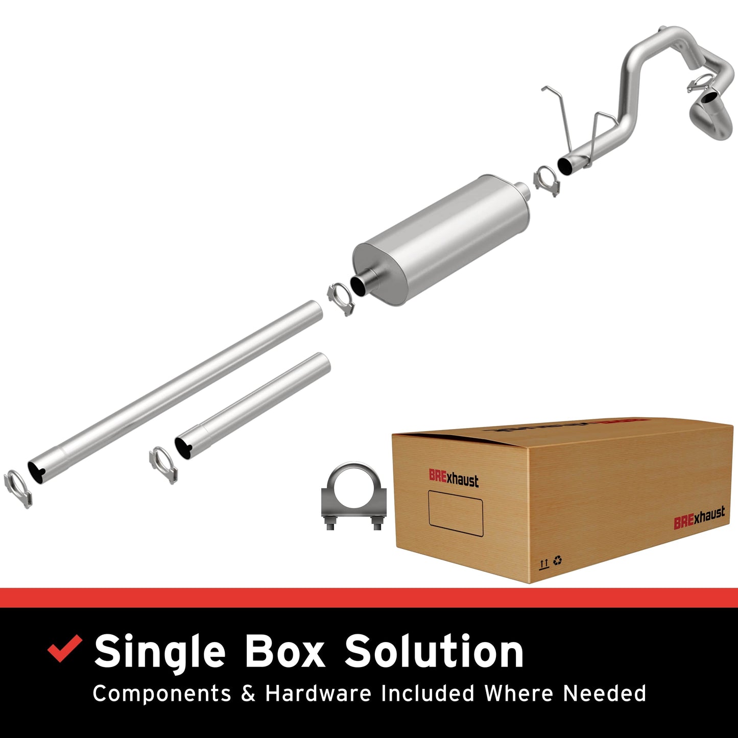 BRExhaust 1998-2004 Ford Direct-Fit Replacement Exhaust System