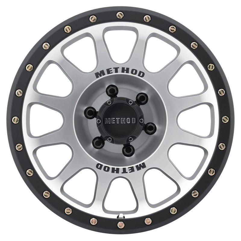 (set of 4) Method MR305 NV Machined - Matte Black Lip | 18x9" +0mm | 6x5.5in Wheel