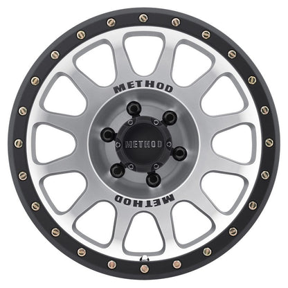 (set of 4) Method MR305 NV Machined - Matte Black Lip | 18x9" +0mm | 6x5.5in Wheel