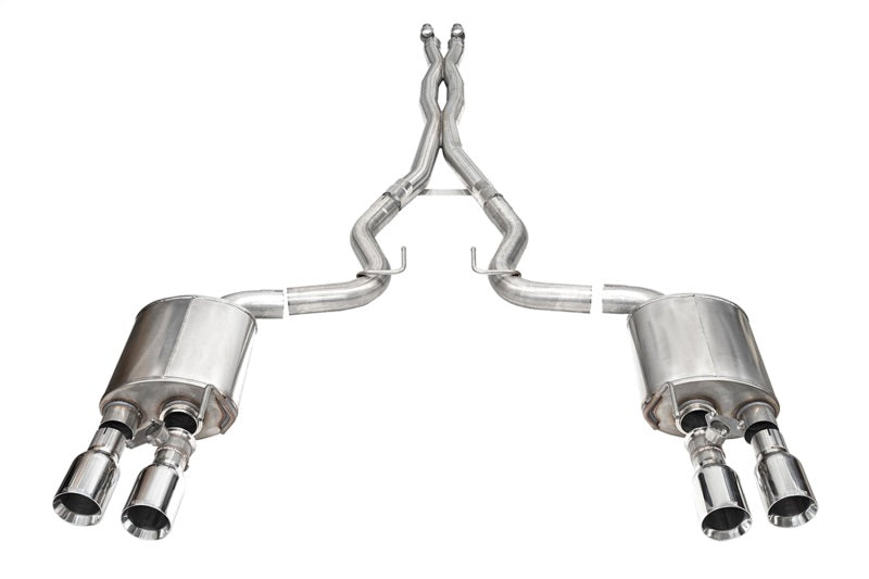 CORSA Xtreme Valved / 3.0 in Cat-Back 4.5 in Straight Tips | 2024 Mustang Dark Horse Coupe (21266)