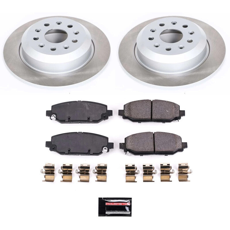 PowerStop 18-22 Jeep Wrangler Rear Semi-Coated Rotor Kit (SC7942)