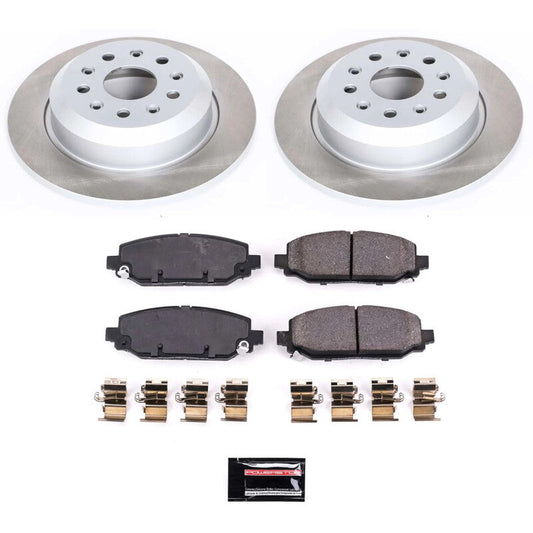 PowerStop 18-22 Jeep Wrangler Rear Semi-Coated Rotor Kit (SC7942)