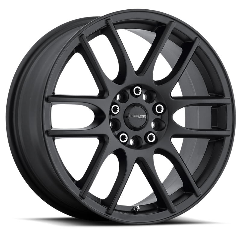 (set of 4) Raceline 141 Mystique Satin Black | 15x7" +40mm | 5x100/5x114.3mm Wheel