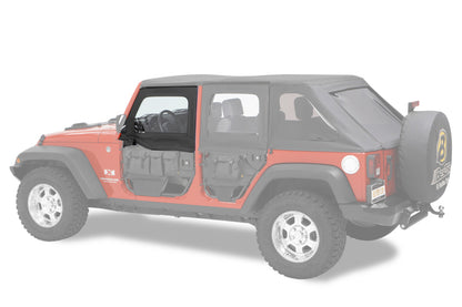 Bestop 51805-35 Jeep JK Element Upper Doors Front Black Diamond