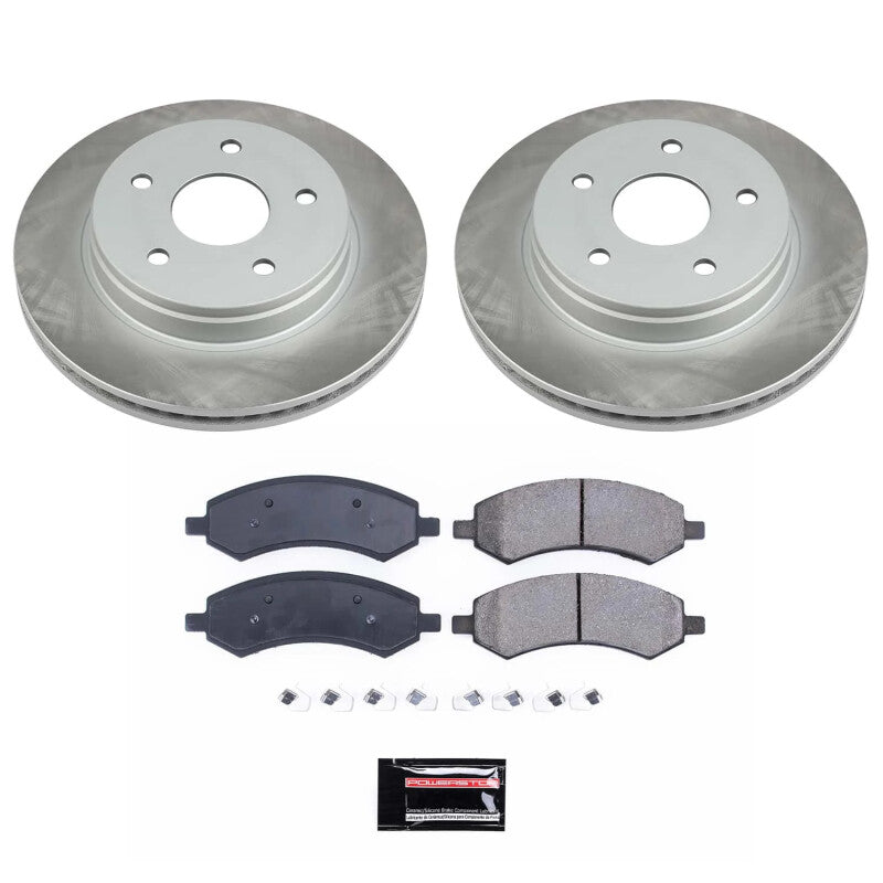 PowerStop 19-22 Ram 1500 Classic Front Semi-Coated Rotor Kit (SC2163)