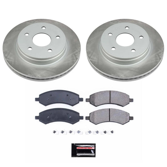 PowerStop 19-22 Ram 1500 Classic Front Semi-Coated Rotor Kit (SC2163)