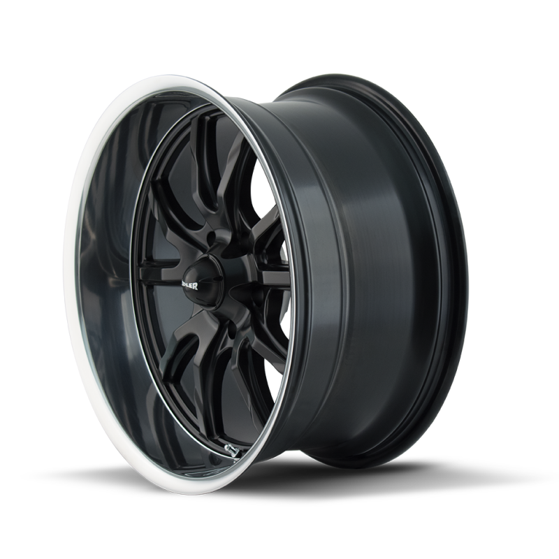 Ridler Wheels 650 Matte Black Polished | 18x8" +0mm | 5x114.3mm Wheel